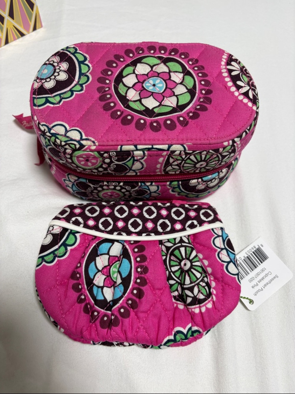 Vera Bradley Cupcake Jewelry Case and Coin Pouch